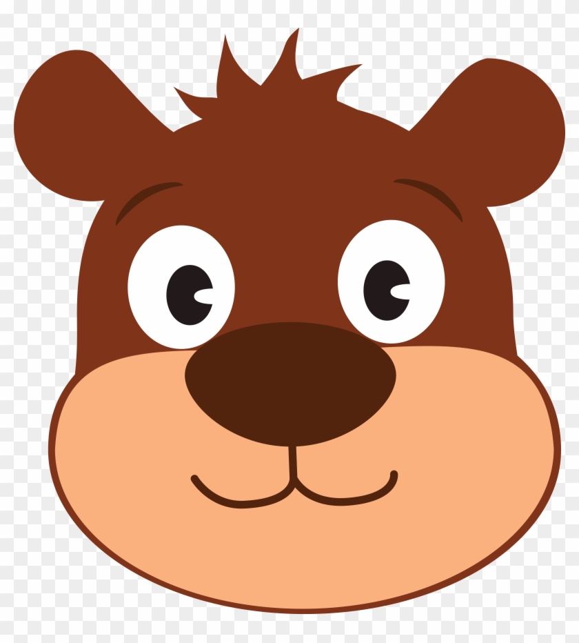 Bear Face At Getdrawings Com Free For Ⓒ - Cartoon Bear Face Clipart - Png Download