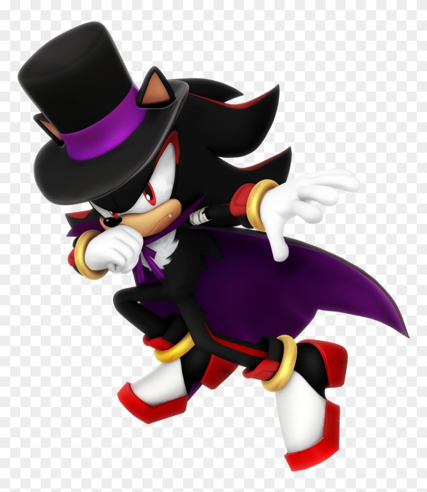 Here's A Render Of Shadow's Halloween Outfit From Sonic - Halloween Shadow Clipart #3996056