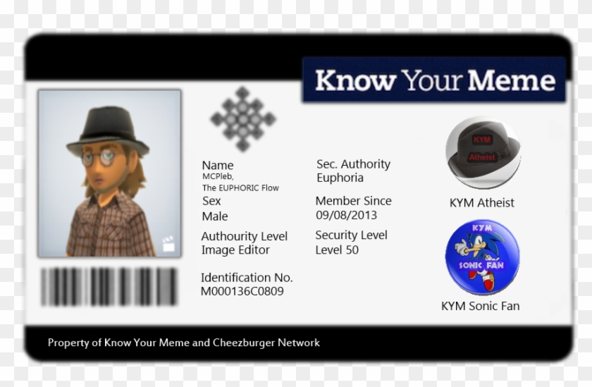 Kym Identification Card - Spy Identity Card Blank Clipart