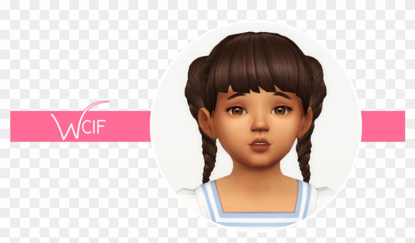 Braided Toddler Hair By @crazycupcakefr - Lace Wig Clipart