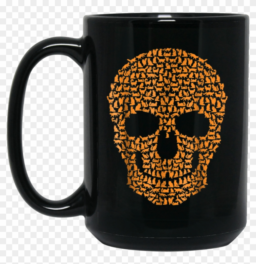Cat Skull Maine Coon Skeleton Halloween Costume Idea - Cup For Programmer Clipart