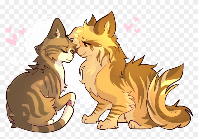 “again These Cats Are In Love ” - Cat Yawns Clipart
