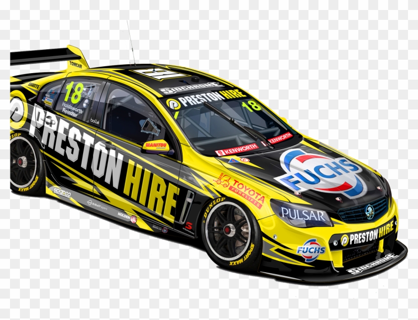 Preston Hire Racing V8 Supercars - World Rally Car Clipart