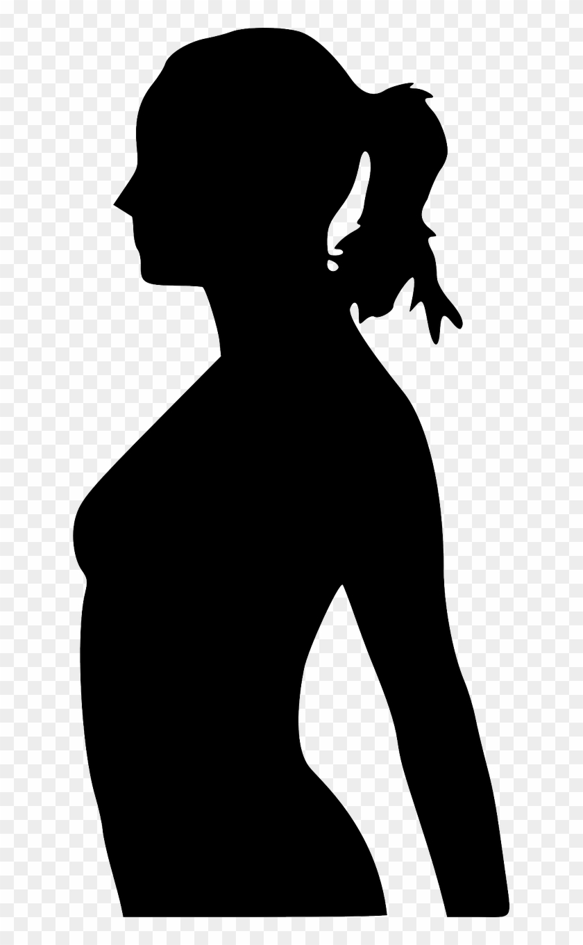 Pregnancy Female Profile - Pregnant Women No Background Clipart #3997312