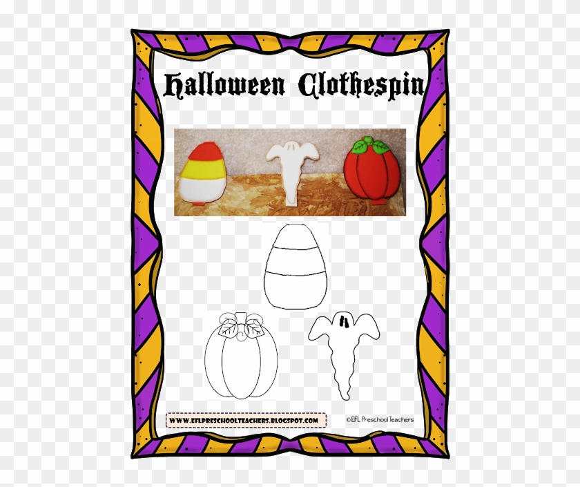 Pin De Efl Preschool And Elementary Teachers En Clothespin - Histoire Ecrite D Halloween Clipart