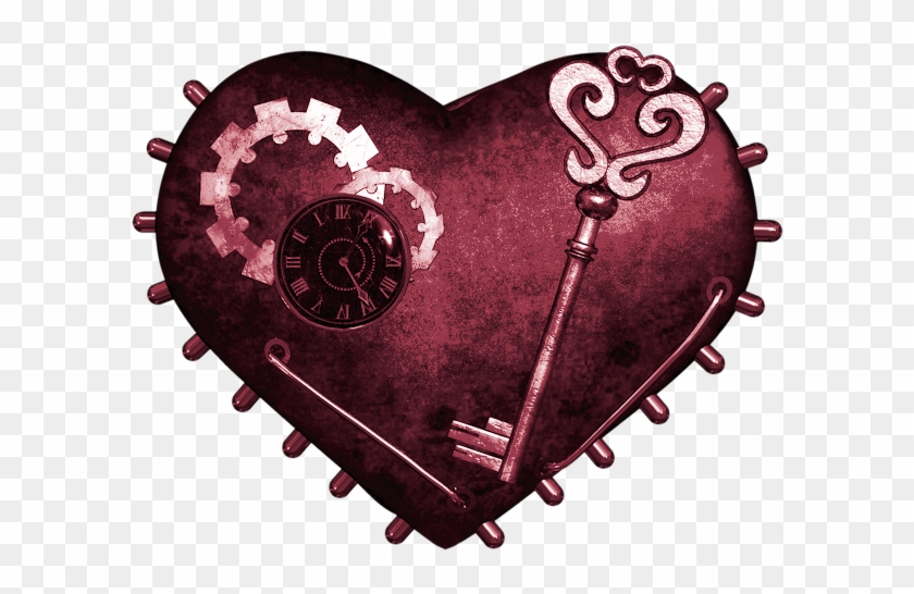 #heart #steampunk #heart #love #valentines #valentinesday - صوره مفتاح قلب متحرك Clipart