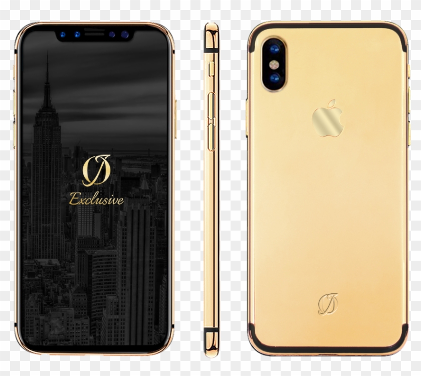 Iphone Xs Gold Color - 24k Gold Iphone 8 Gold Clipart #3997724