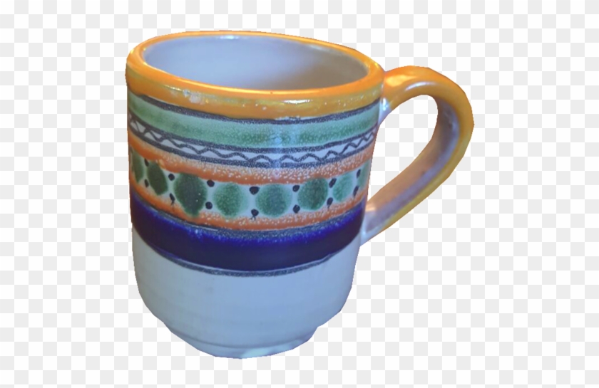 Pajaro Talavera Pottery Artisan Coffee Mug - Coffee Cup Clipart