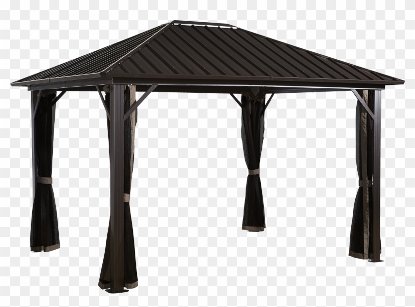 Sojag Genova Gazebo, Galvanised Steel Roof & Mosquito - Hard Top Gazebo Clipart