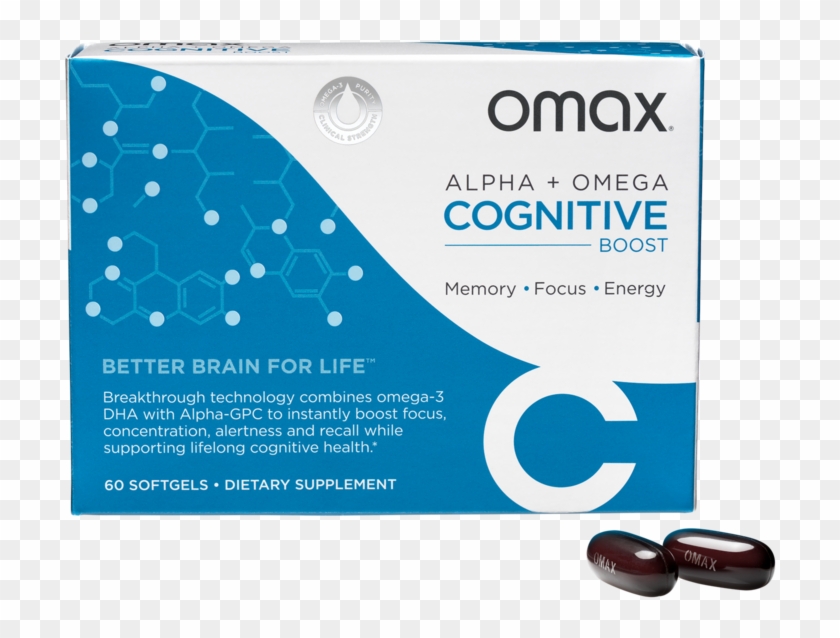 Omax Alpha & Omega Cognitive Boost 60 Ct - O Max 3 Vitamins Clipart #3998130