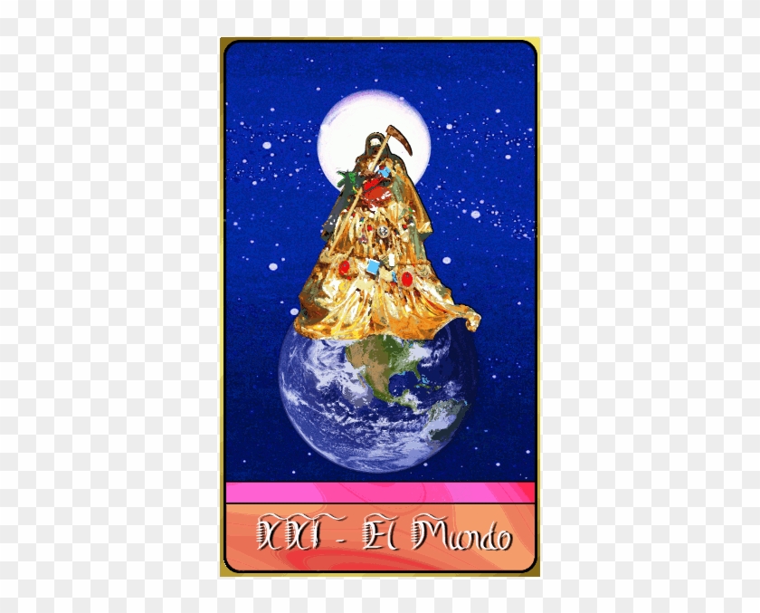 Niña Dorada Is The Gold-colored Aspect Of Santa Muerte - Earth Clipart