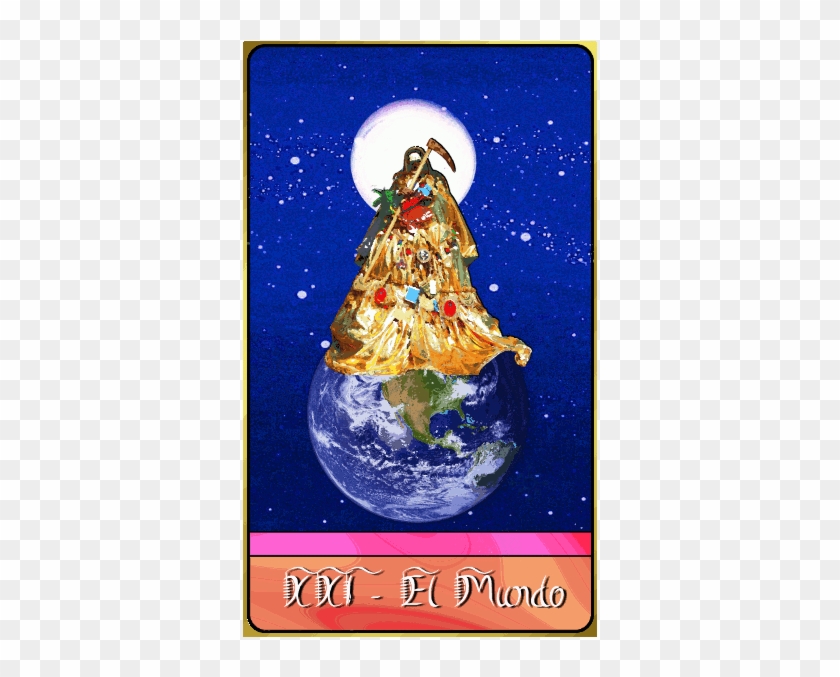 Niña Dorada Is The Gold-colored Aspect Of Santa Muerte - Earth Clipart #3998239