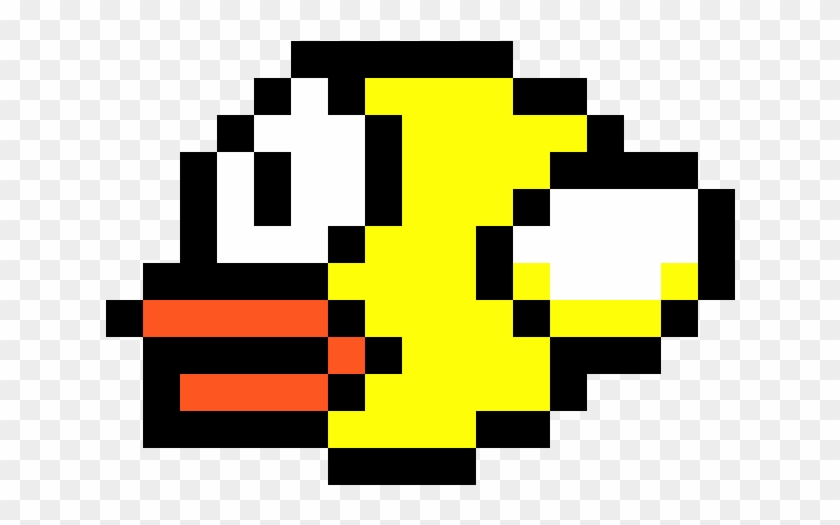 Pajaro De Lado - Pacman Pixel Art Gif Clipart #3998271