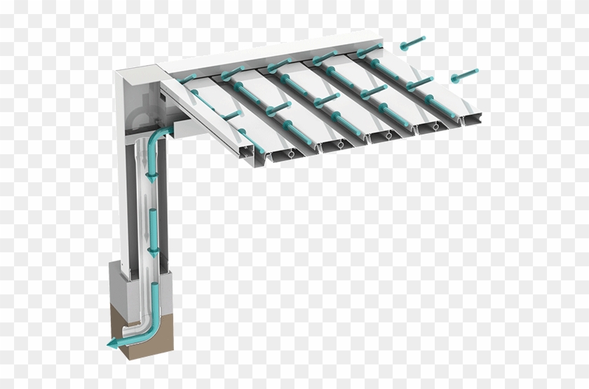 Slab Channeling - Desague Pergola Bioclimatica Clipart