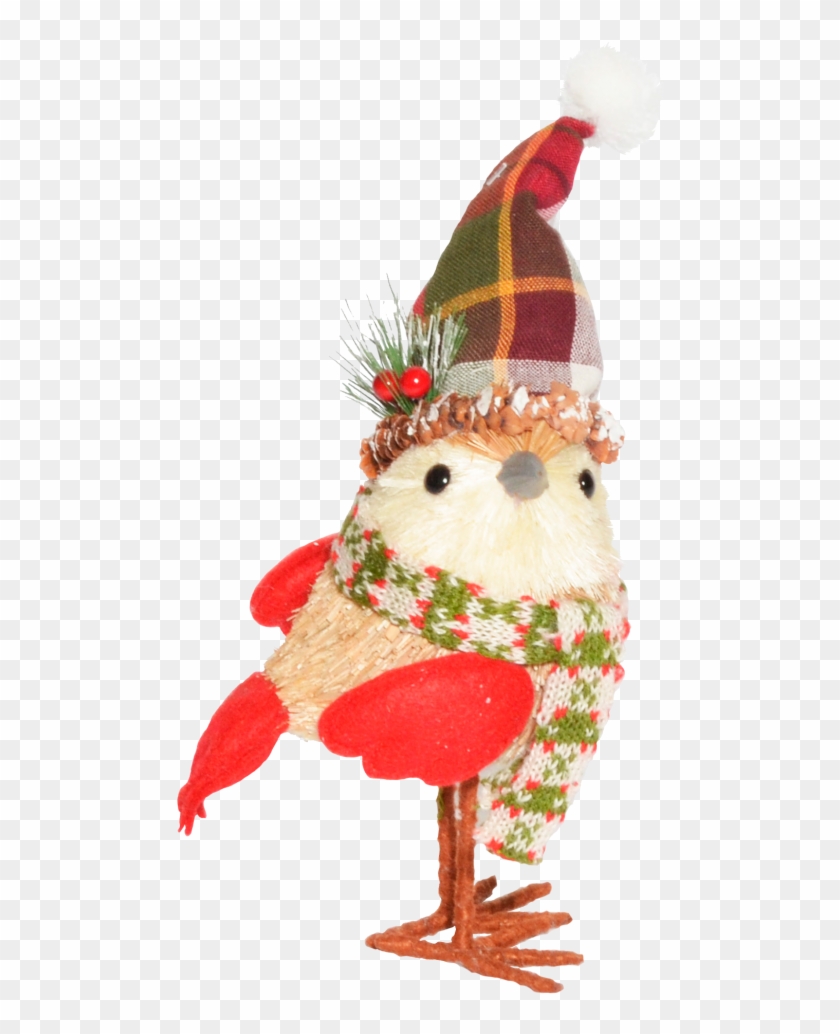 Pajaro Gorro Escoces Con Bufanda 25cm - Craft Clipart #3998482