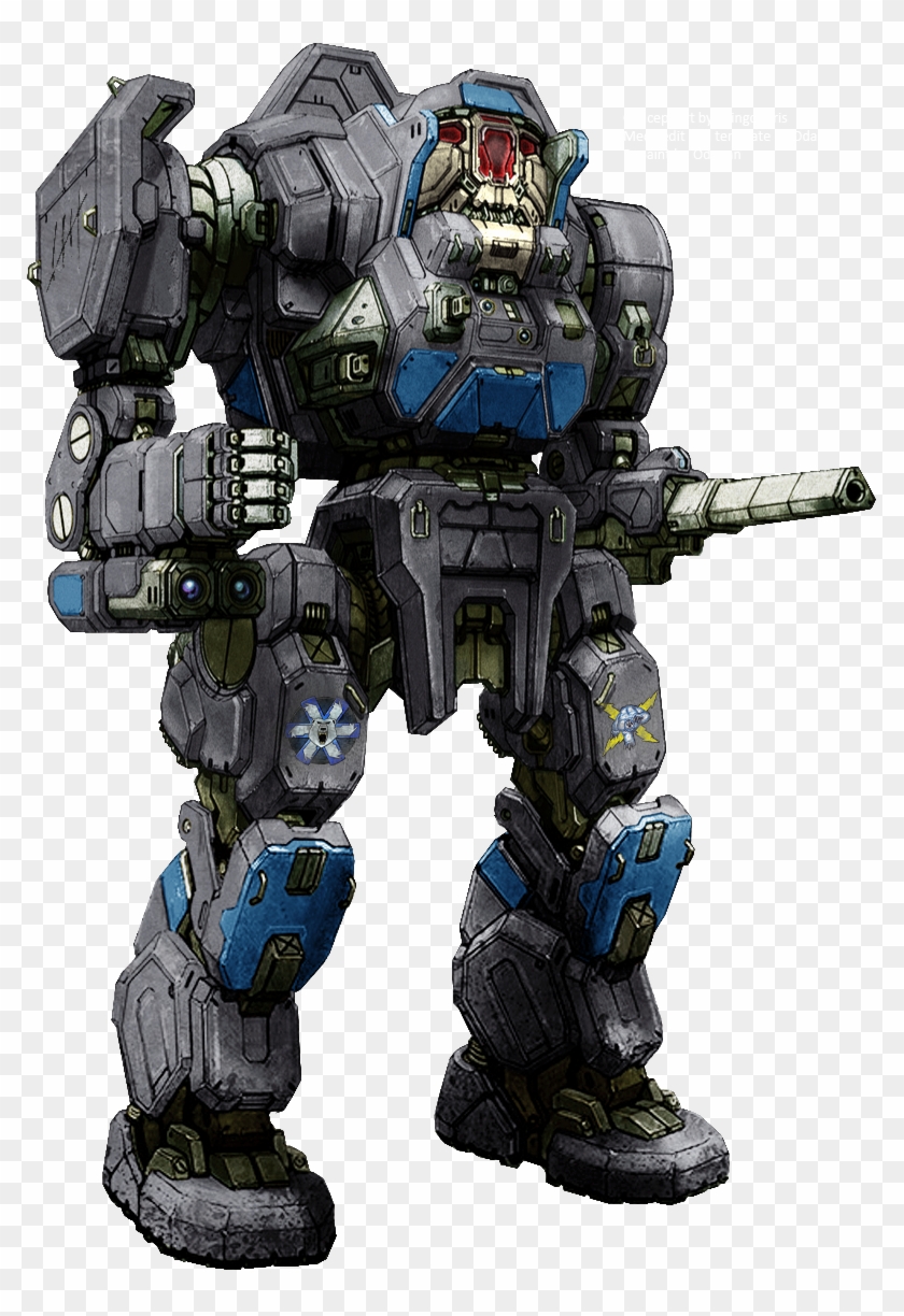 Mwo Executioner Ghost Bear Repaint By Odanan Battle - Mechwarrior Ghost Bear Clipart #3998852