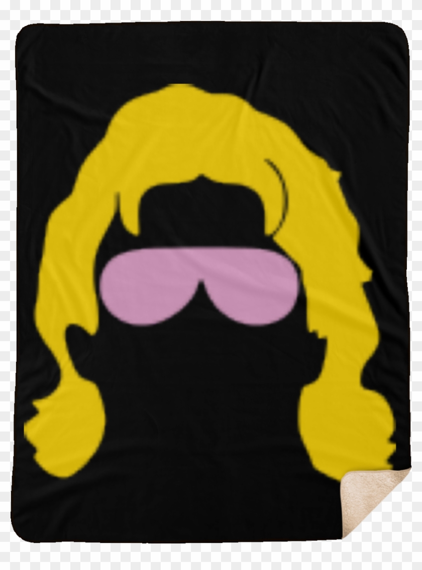 Large Flair Silhouette Sherpa Blanket - Blanket Clipart #3999225