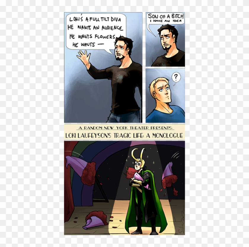 Tony Stark And Loki Fanart Clipart