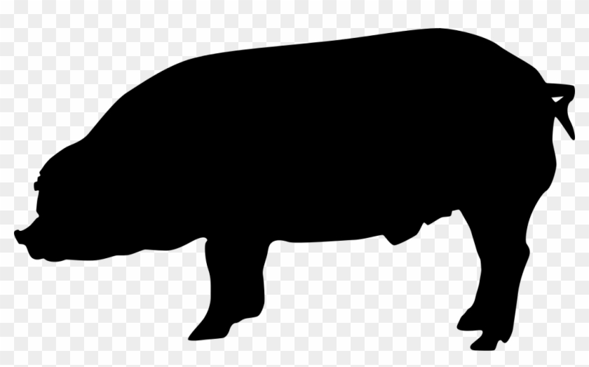 Eber Robust 301 Silhouette - Duroc Pig Silhouette Clipart