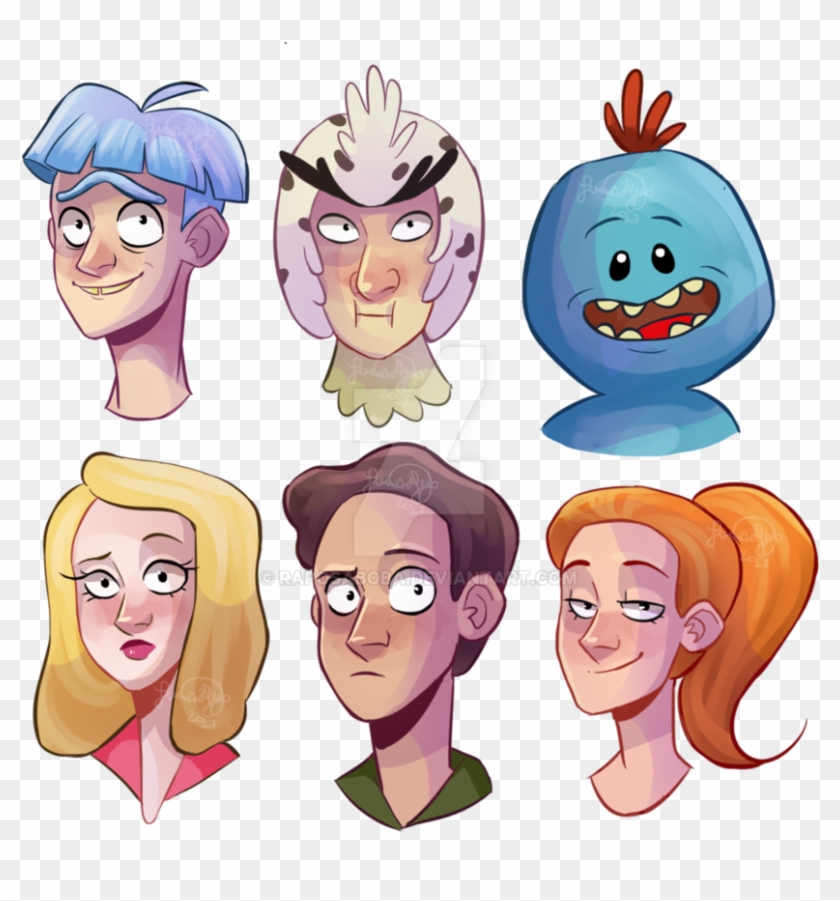 Rick And Morty Doodles By Raposaboba Rick And Morty - Cartoon Clipart #3999730