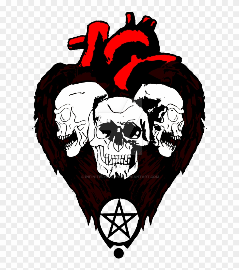 A Gothic Heart - Goth Art Png Clipart #3999794
