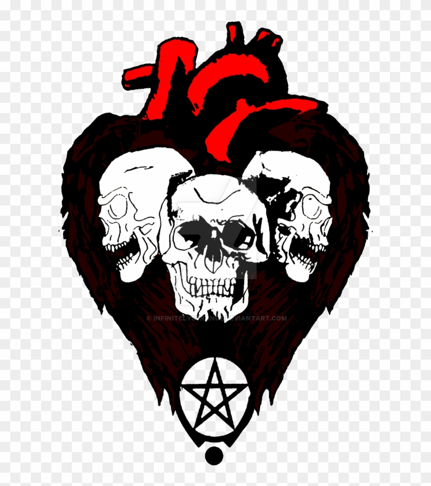 A Gothic Heart - Goth Art Png Clipart