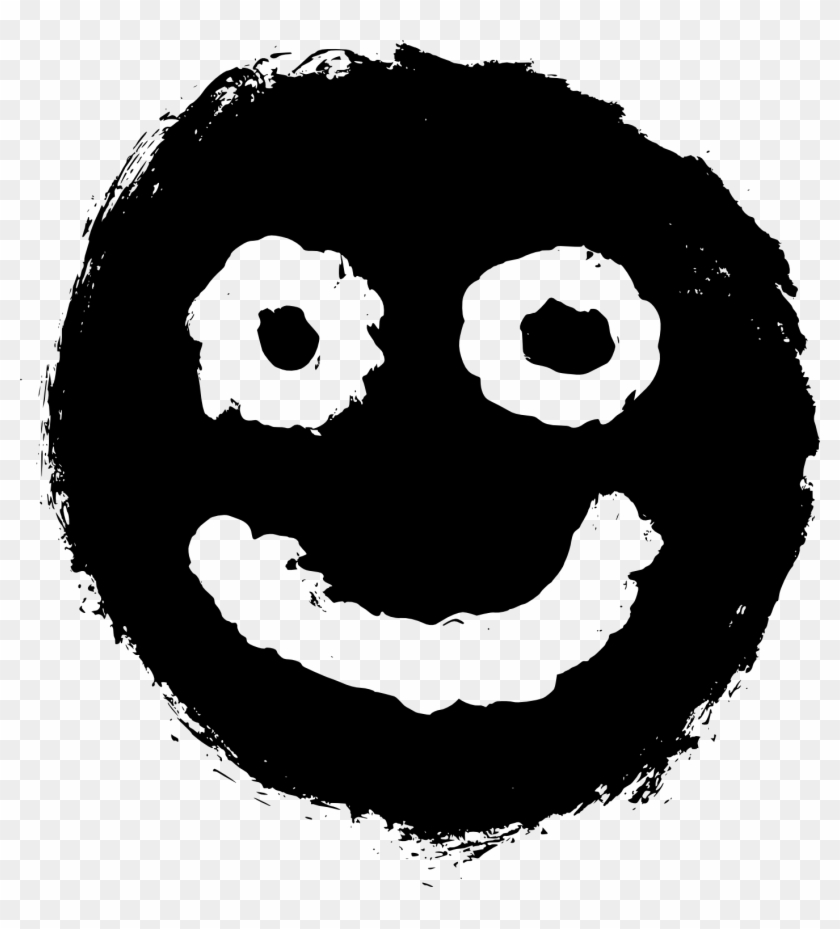 Free Download - Black Smiley Sad Png Clipart #40042