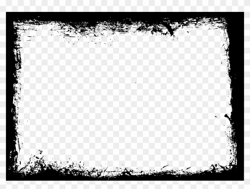 10 Rectangle Grunge Frame Vol - Monochrome Clipart #40083
