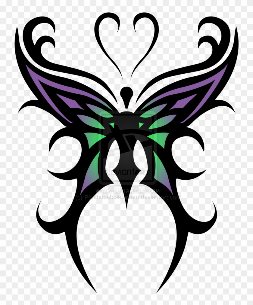Butterfly - Tribal Butterfly Tattoo Designs Clipart #40203