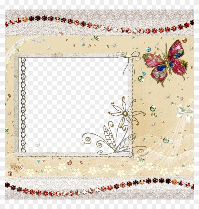 Scrapbook Butterfly Background Clipart