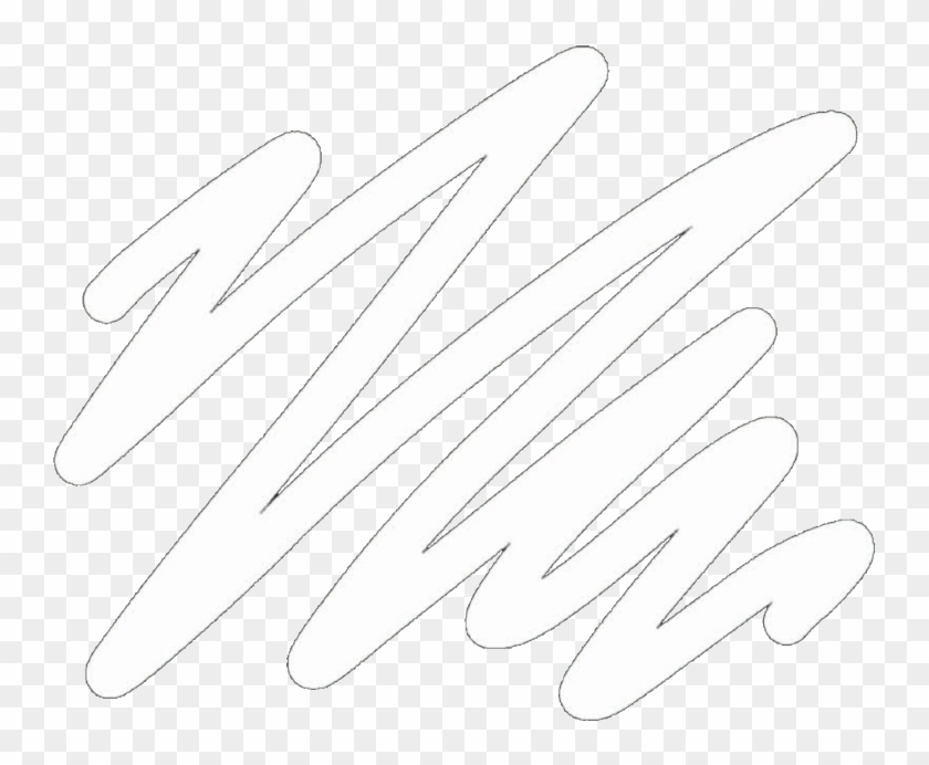 Scribble Background White Swirl Aesthetic Tumblr Remix - Transparent Background White Scribble Clipart