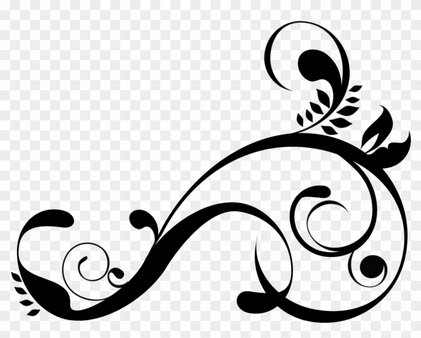 White Swirl Clipart Transparent - Black Swirls - Png Download #41254