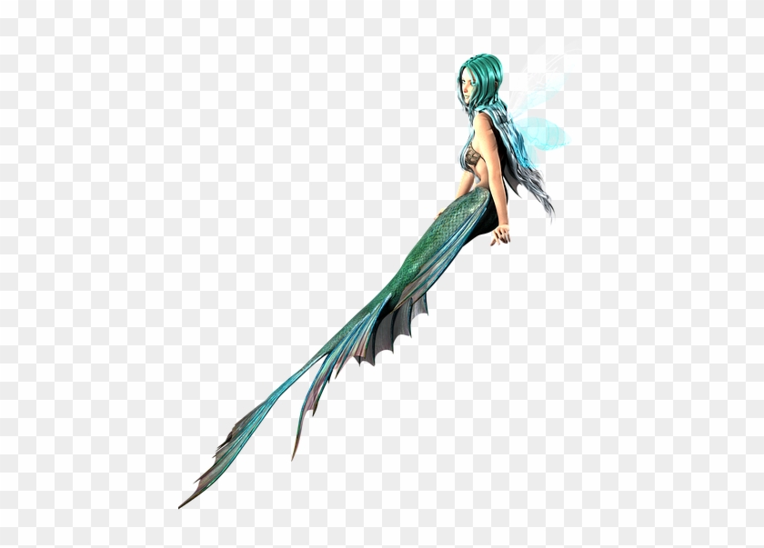 Mermaid, Tail, Sea, Ocean, Water, Fantasy, Fish, Female - Mermaid Clipart
