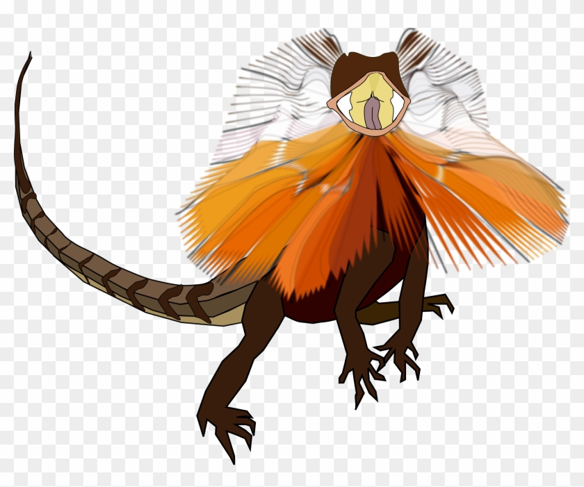 This Free Icons Png Design Of Frill-necked Lizard Clipart