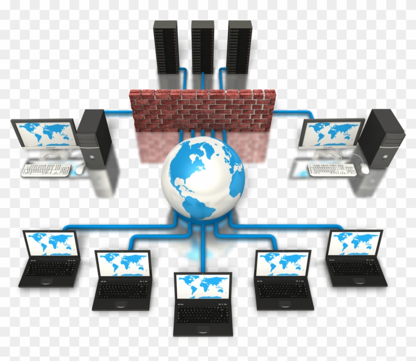 Secure Networks - Wired And Wireless Network Png Clipart