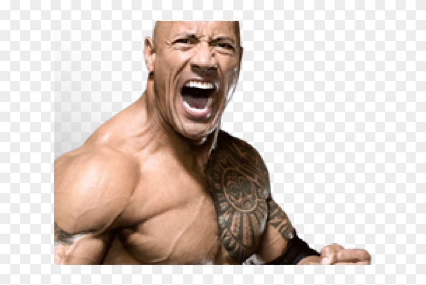 Dwayne Johnson Clipart Png - Rock Male Pattern Baldness Transparent Png