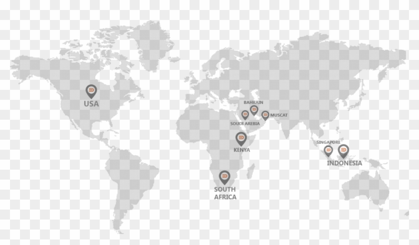 Network - World Map Clipart #41749