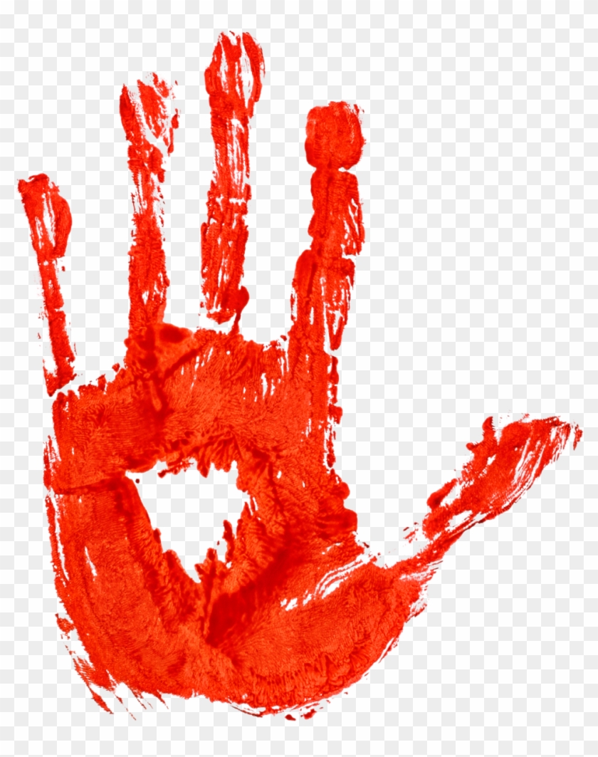 Hand With Blood Png Clipart