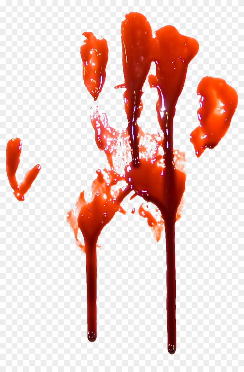 Hand Blood Png - Blood Hand Print Transparent Background Clipart