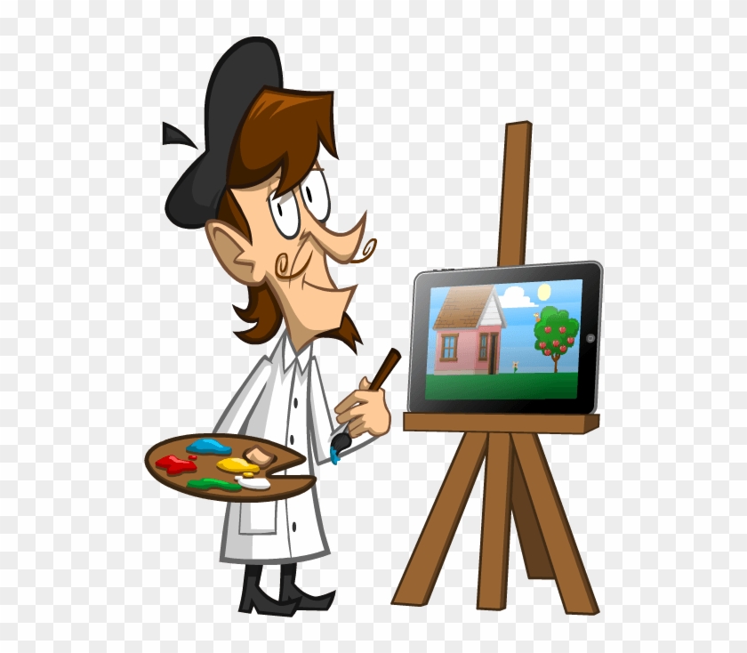 Artist Png - Cartoon Artist Transparent Background Clipart