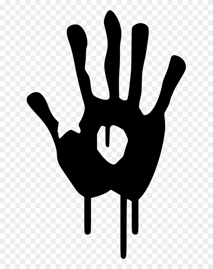 Blood Hand Comments - Horror Icon Png Clipart