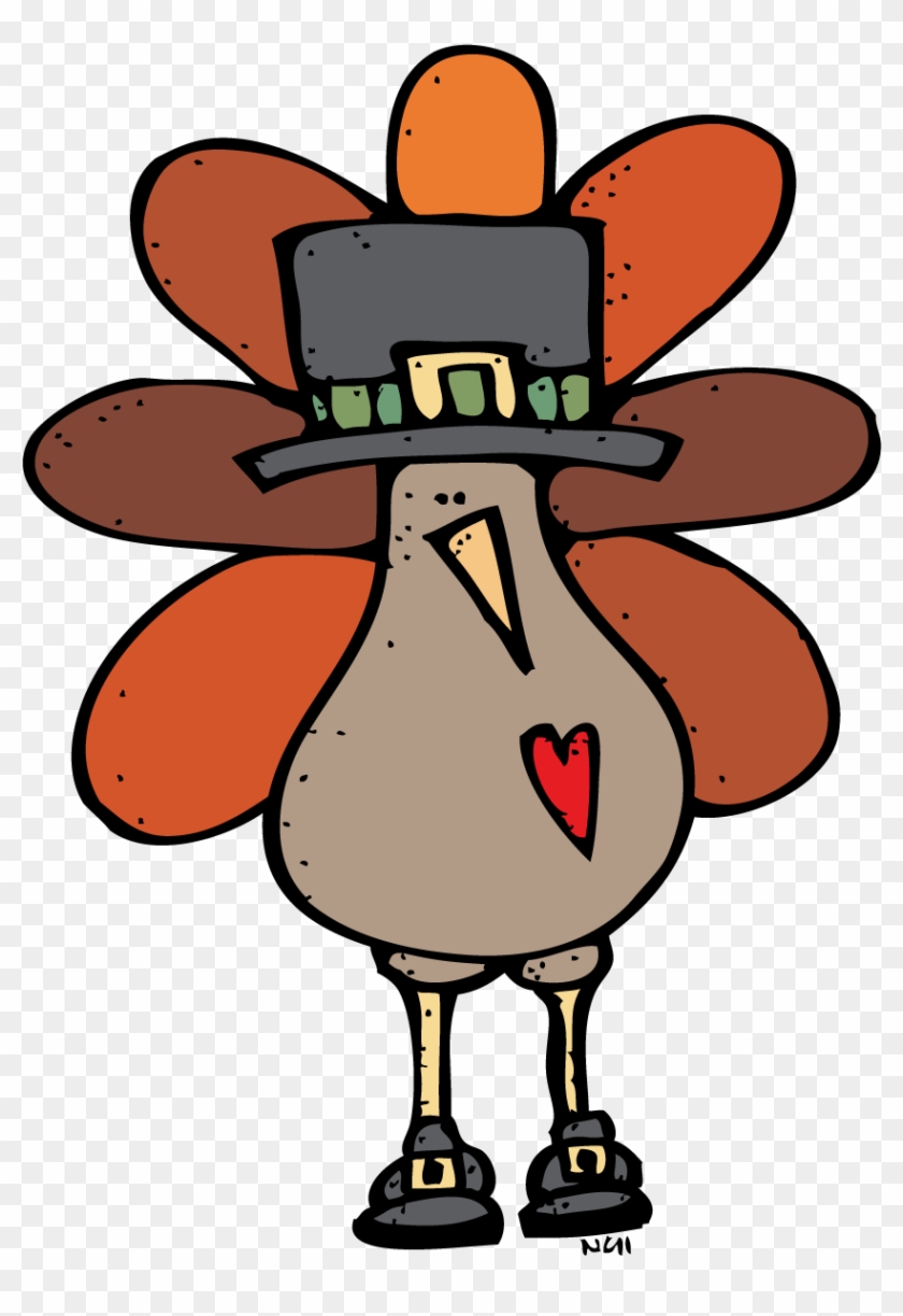 Pilgrim Turkey, Clip Art Clip Art - Thanksgiving Clipart Black And White - Png Download