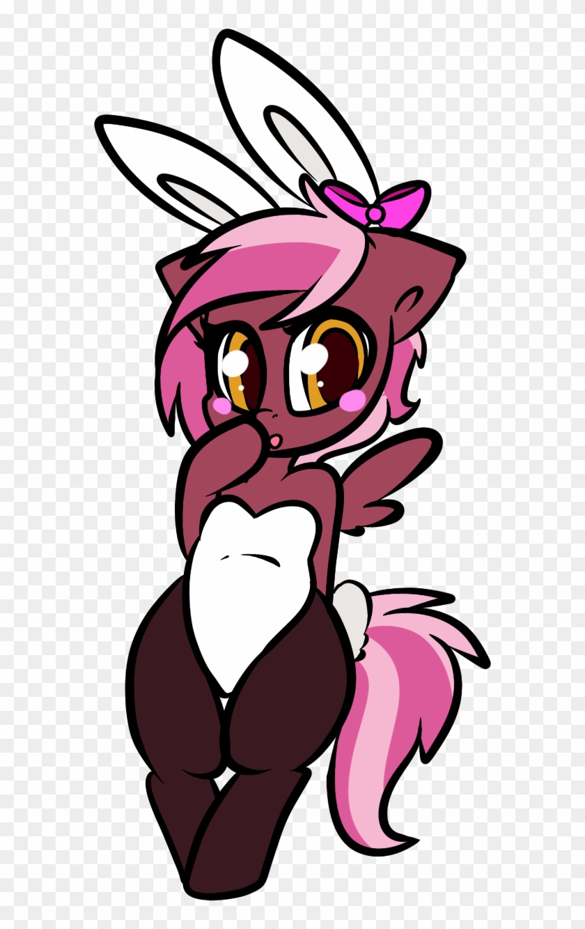 Ashee, Bipedal, Blushing, Bunny Ears, Bunny Suit, Chibi, - Cartoon Clipart