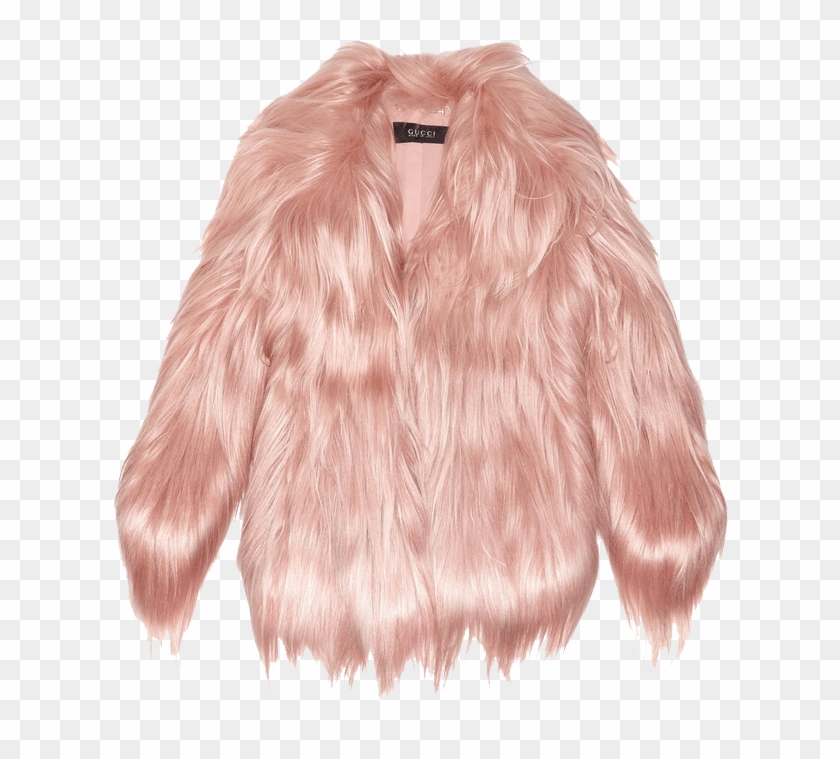 “pretty In Pink” Certainly Describes Gucci's Fantastic - Rose Gold Fur Coat Clipart