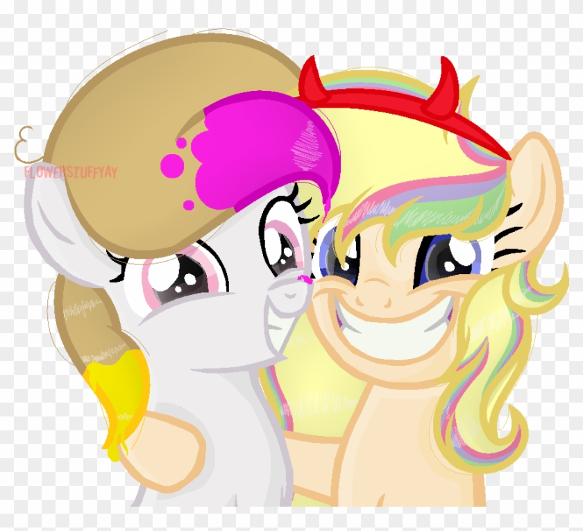 Flowerstuffyay, Base Used, Devil Horns, Earth Pony, - Cartoon Clipart