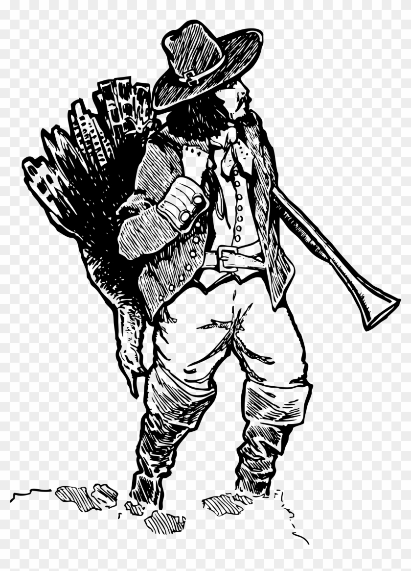 This Free Icons Png Design Of Pilgrim With Turkey Clipart #42261