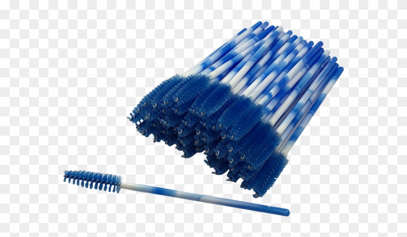 Blue Swirl Mascara Brushes - Toothbrush Clipart #42342