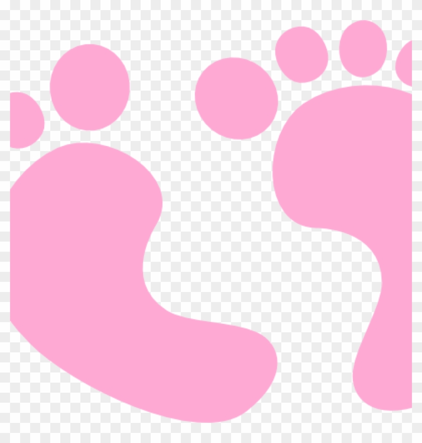 Clipart Baby Girl Ba Girl Footprint Clipart Animations - Baby Feet Transparent Blue - Png Download