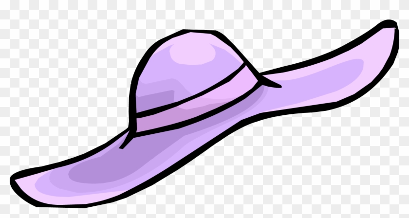 Floppy Hat Clipart - Club Penguin Purple Hat - Png Download #42366