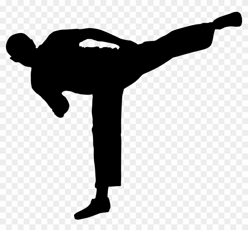 Karate Master Silhouette Png Clip Art Image Transparent Png #42647